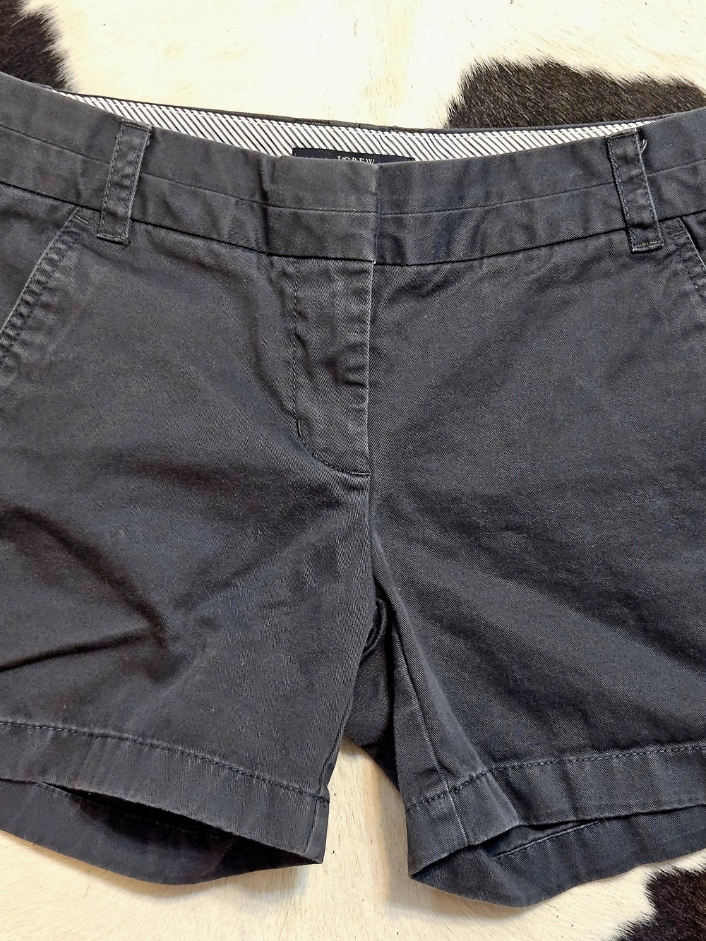 J. Crew Charcoal Gray Women's Cotton Chino Shorts Sz 0